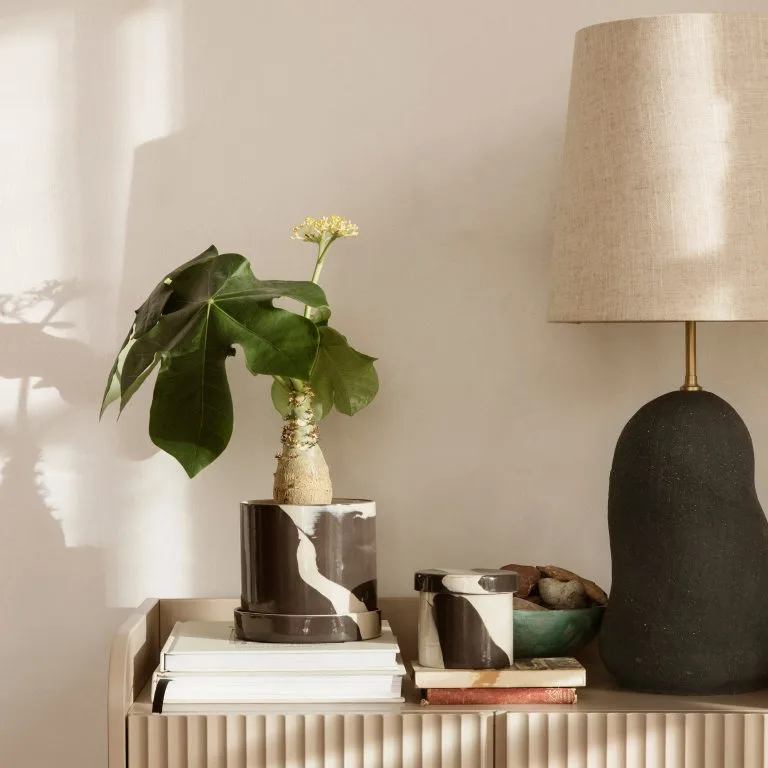 Bocal de rangement Inlay Ø 9,8 cm Ferm LIVING Bocal De Rangement Inlay Ø 9,8 Cm -nordicnest Boutique 502808 01 3 EnvironmentImage f6b21ab4f1