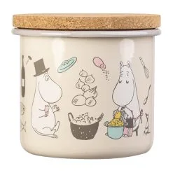 Muurla Pot En émail Avec Couvercle En Liège Moomin 1,3 L